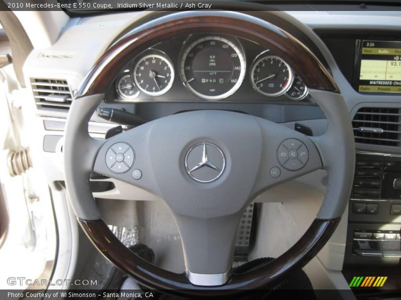 Iridium Silver Metallic / Ash Gray 2010 Mercedes-Benz E 550 Coupe