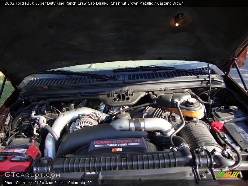Chestnut Brown Metallic / Castano Brown 2003 Ford F350 Super Duty King Ranch Crew Cab Dually