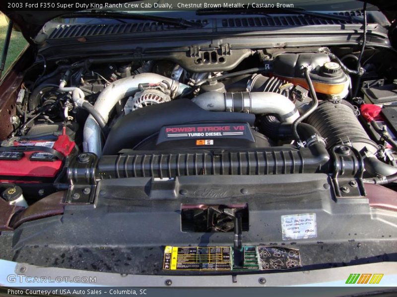 Chestnut Brown Metallic / Castano Brown 2003 Ford F350 Super Duty King Ranch Crew Cab Dually