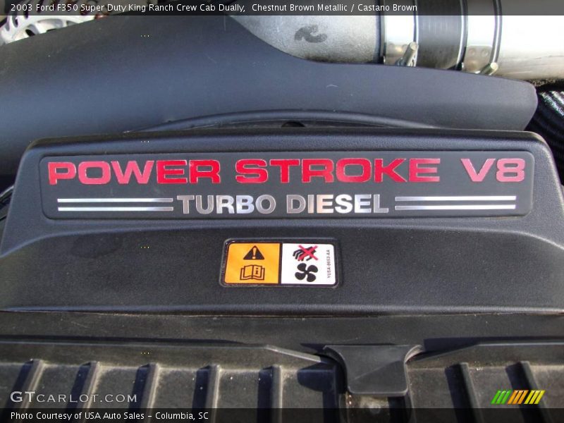 Chestnut Brown Metallic / Castano Brown 2003 Ford F350 Super Duty King Ranch Crew Cab Dually