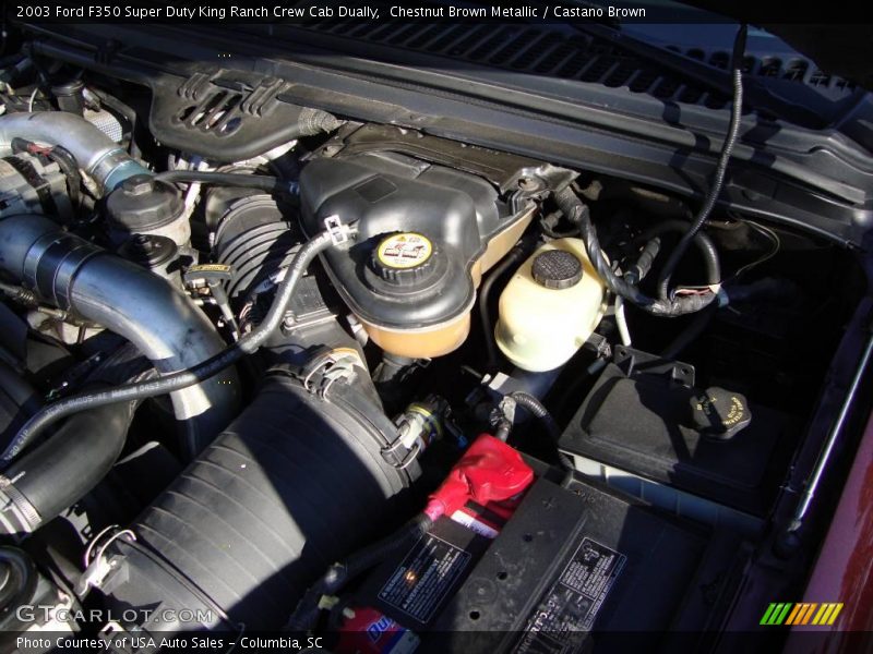 Chestnut Brown Metallic / Castano Brown 2003 Ford F350 Super Duty King Ranch Crew Cab Dually