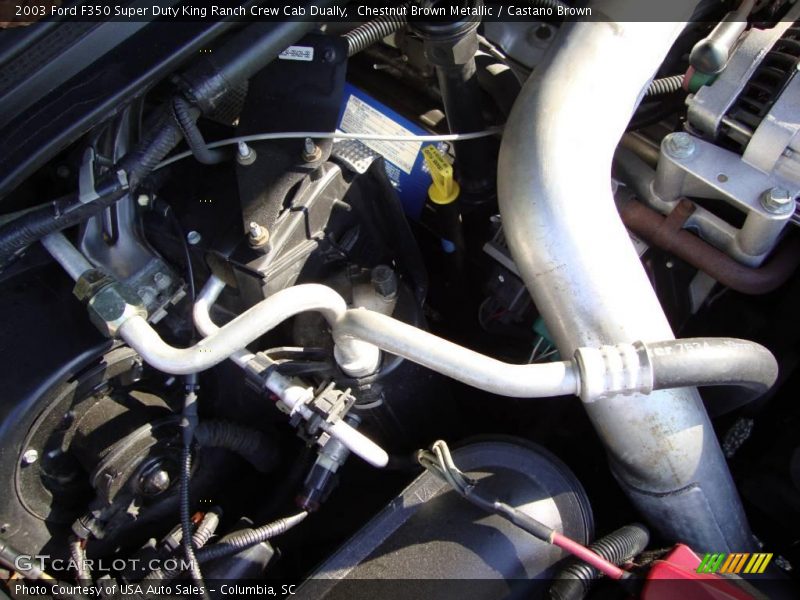 Chestnut Brown Metallic / Castano Brown 2003 Ford F350 Super Duty King Ranch Crew Cab Dually