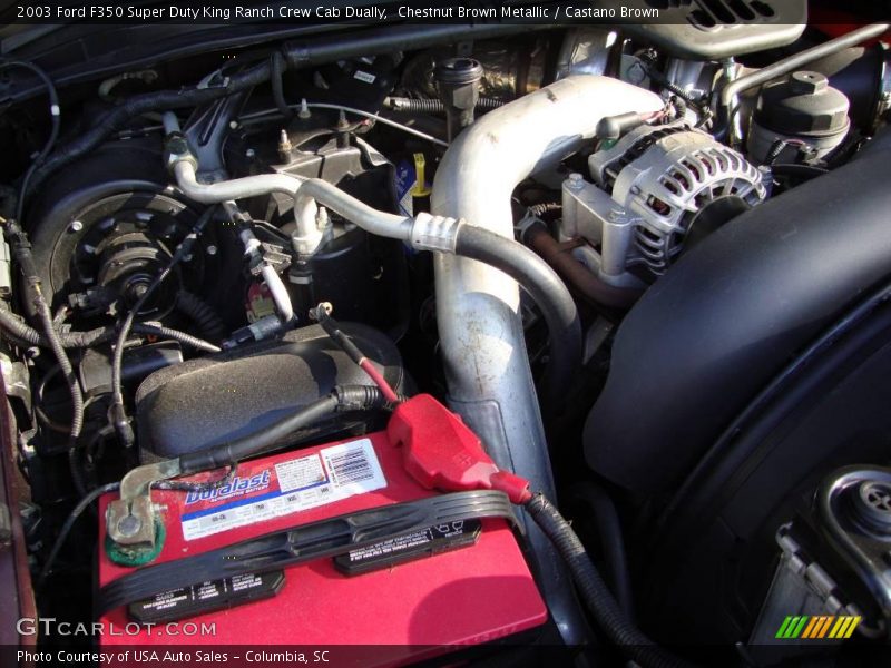 Chestnut Brown Metallic / Castano Brown 2003 Ford F350 Super Duty King Ranch Crew Cab Dually