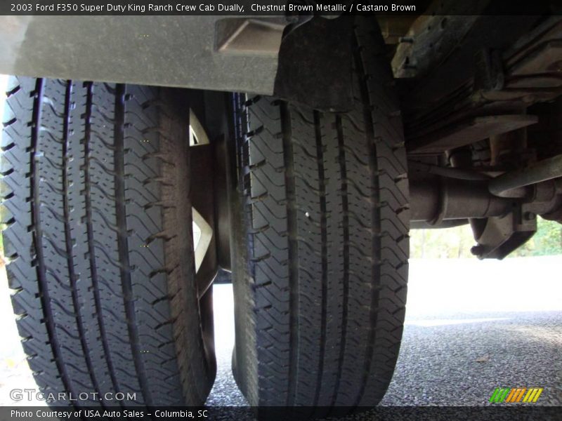 Chestnut Brown Metallic / Castano Brown 2003 Ford F350 Super Duty King Ranch Crew Cab Dually