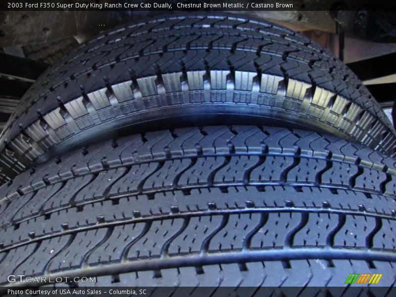 Chestnut Brown Metallic / Castano Brown 2003 Ford F350 Super Duty King Ranch Crew Cab Dually