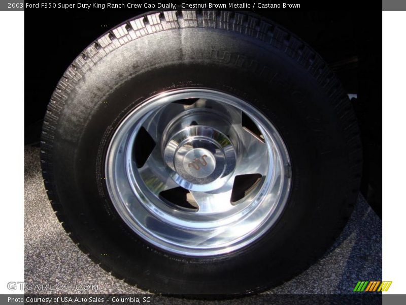 Chestnut Brown Metallic / Castano Brown 2003 Ford F350 Super Duty King Ranch Crew Cab Dually