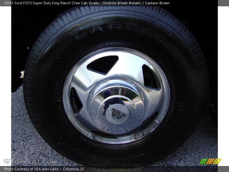 Chestnut Brown Metallic / Castano Brown 2003 Ford F350 Super Duty King Ranch Crew Cab Dually