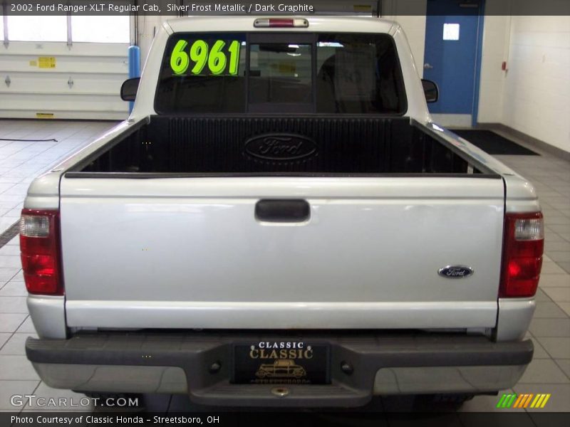 Silver Frost Metallic / Dark Graphite 2002 Ford Ranger XLT Regular Cab