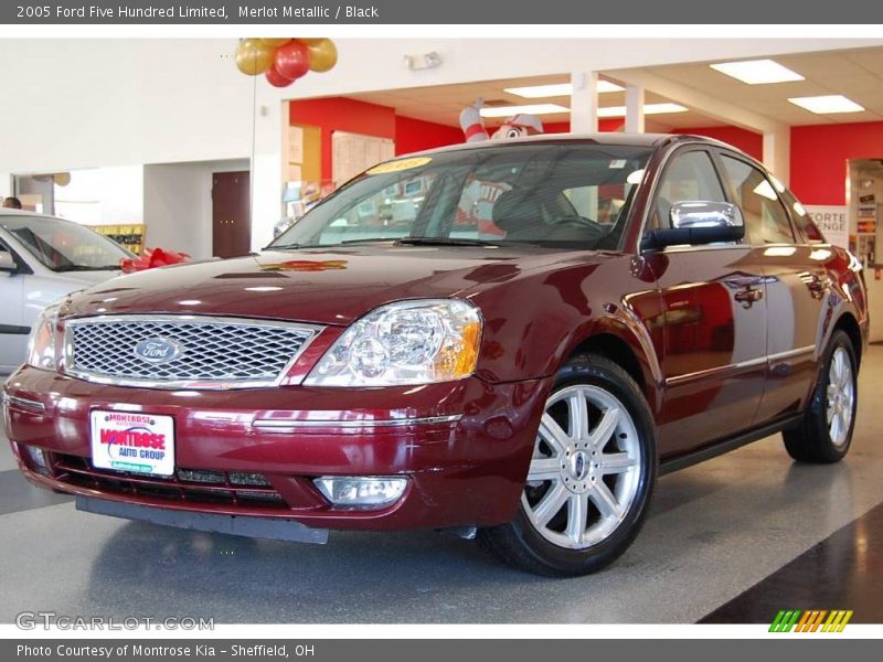 Merlot Metallic / Black 2005 Ford Five Hundred Limited