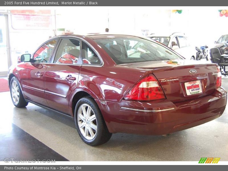 Merlot Metallic / Black 2005 Ford Five Hundred Limited