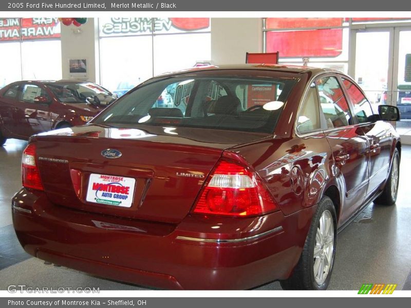 Merlot Metallic / Black 2005 Ford Five Hundred Limited