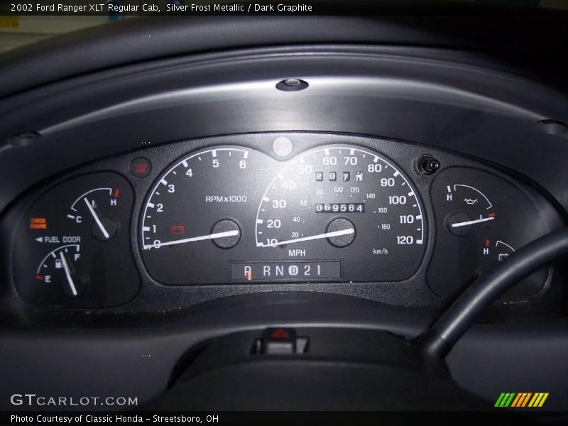 Silver Frost Metallic / Dark Graphite 2002 Ford Ranger XLT Regular Cab