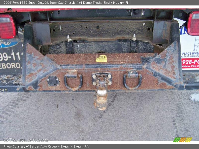 Red / Medium Flint 2006 Ford F550 Super Duty XL SuperCab Chassis 4x4 Dump Truck