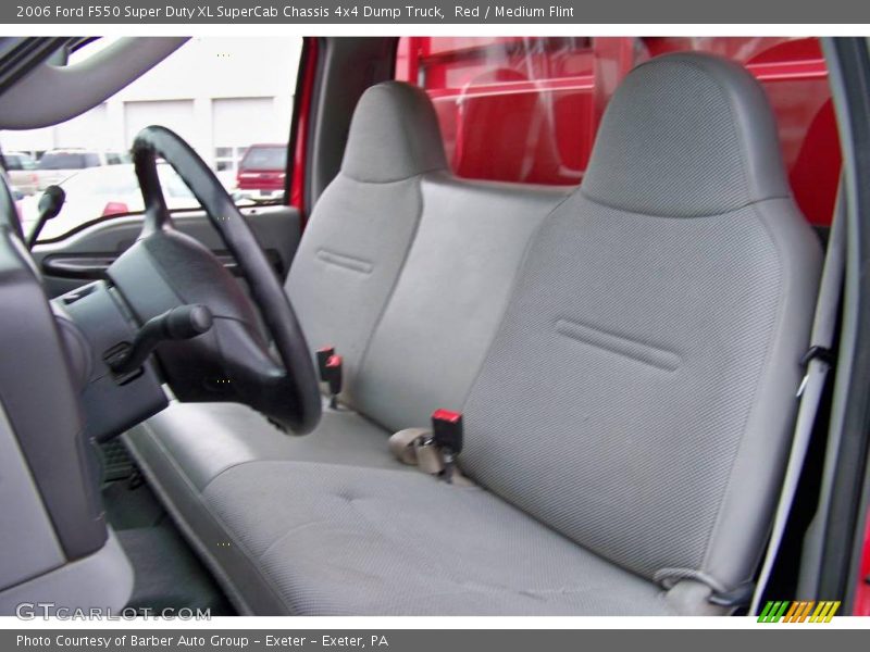 Red / Medium Flint 2006 Ford F550 Super Duty XL SuperCab Chassis 4x4 Dump Truck