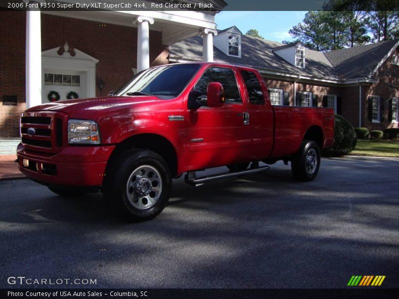 Red Clearcoat / Black 2006 Ford F350 Super Duty XLT SuperCab 4x4