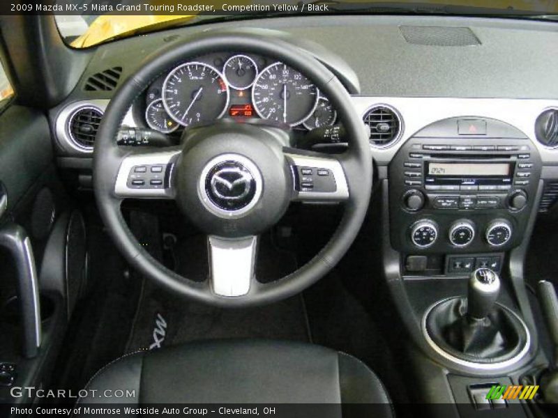 Competition Yellow / Black 2009 Mazda MX-5 Miata Grand Touring Roadster