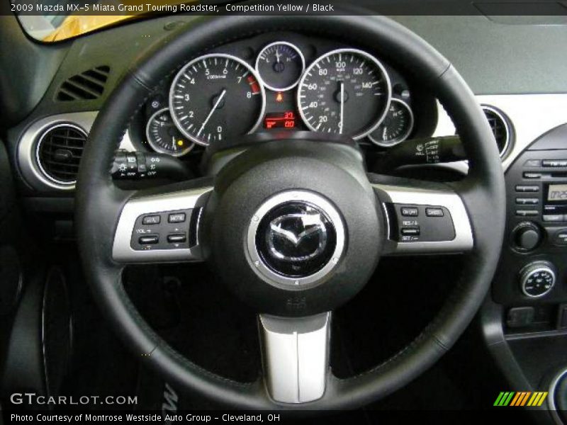 Competition Yellow / Black 2009 Mazda MX-5 Miata Grand Touring Roadster