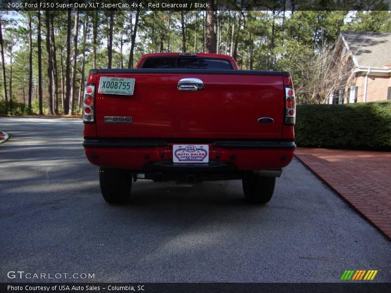 Red Clearcoat / Black 2006 Ford F350 Super Duty XLT SuperCab 4x4