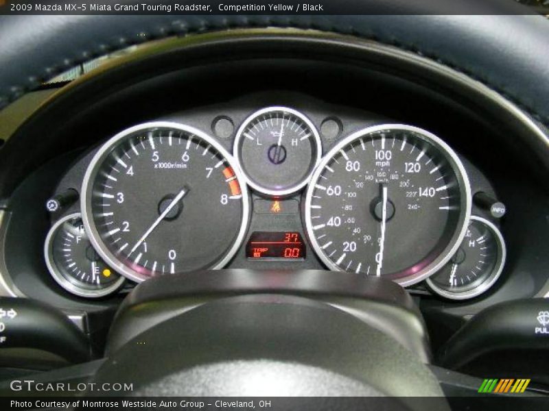 Competition Yellow / Black 2009 Mazda MX-5 Miata Grand Touring Roadster