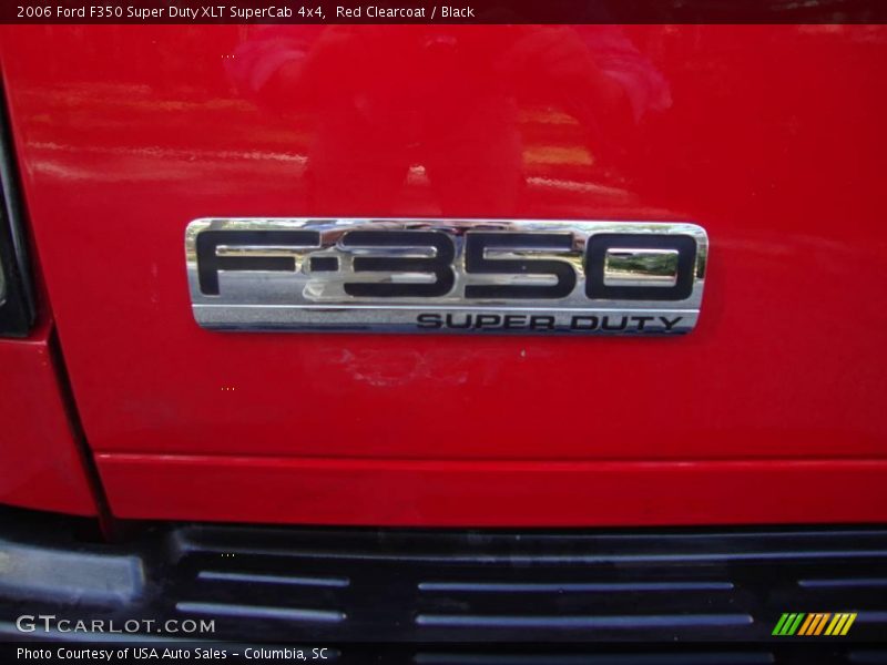 Red Clearcoat / Black 2006 Ford F350 Super Duty XLT SuperCab 4x4