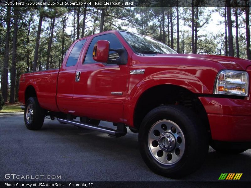 Red Clearcoat / Black 2006 Ford F350 Super Duty XLT SuperCab 4x4
