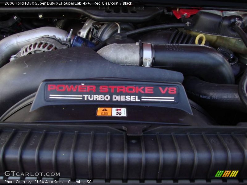 Red Clearcoat / Black 2006 Ford F350 Super Duty XLT SuperCab 4x4