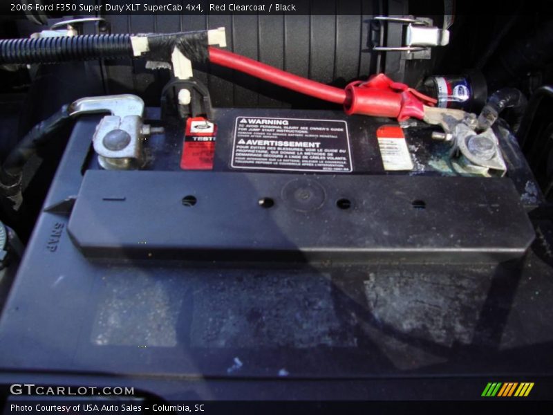 Red Clearcoat / Black 2006 Ford F350 Super Duty XLT SuperCab 4x4