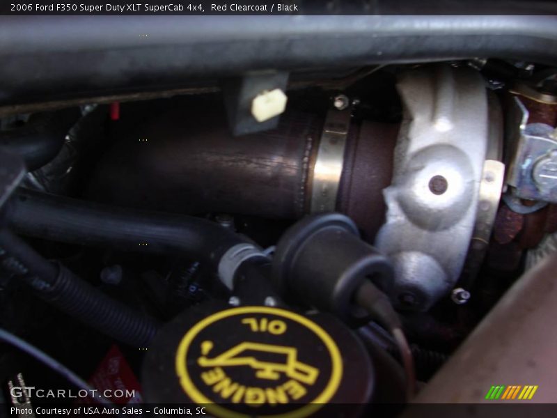 Red Clearcoat / Black 2006 Ford F350 Super Duty XLT SuperCab 4x4