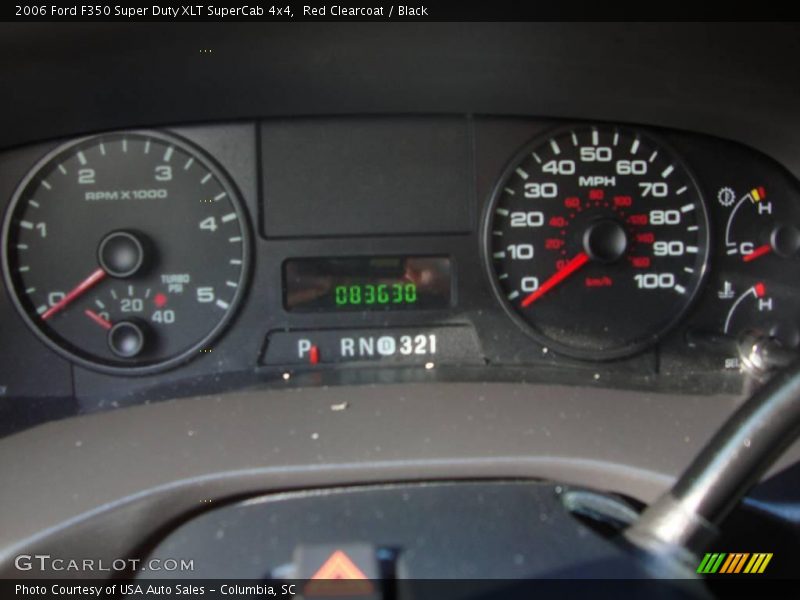 Red Clearcoat / Black 2006 Ford F350 Super Duty XLT SuperCab 4x4