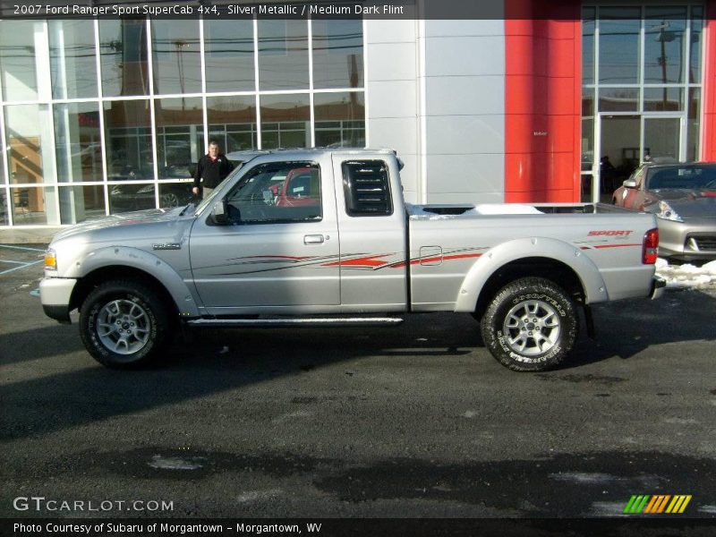 Silver Metallic / Medium Dark Flint 2007 Ford Ranger Sport SuperCab 4x4