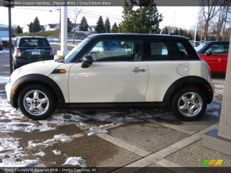 Pepper White / Grey/Carbon Black 2010 Mini Cooper Hardtop