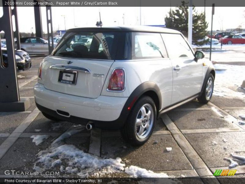Pepper White / Grey/Carbon Black 2010 Mini Cooper Hardtop