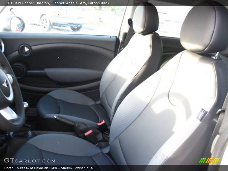 Pepper White / Grey/Carbon Black 2010 Mini Cooper Hardtop