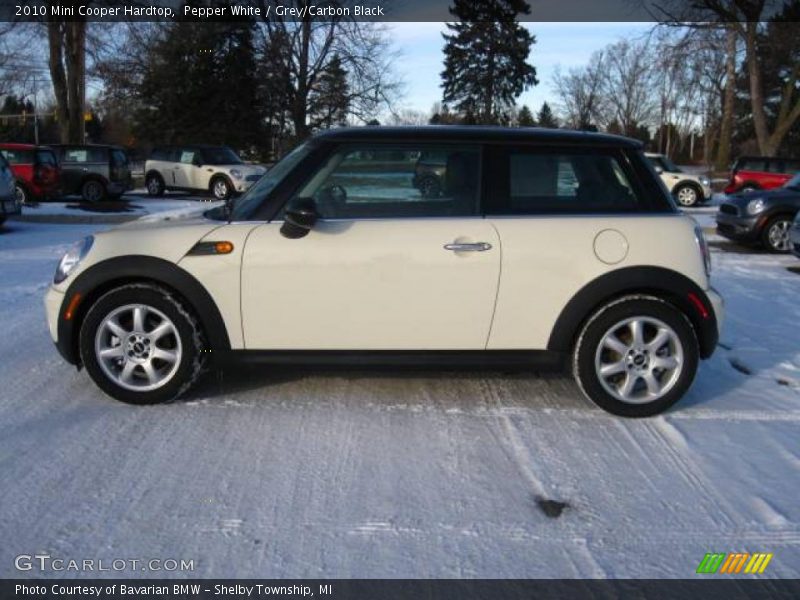 Pepper White / Grey/Carbon Black 2010 Mini Cooper Hardtop