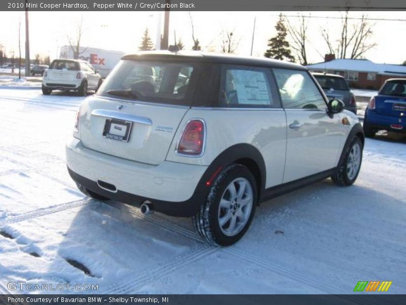 Pepper White / Grey/Carbon Black 2010 Mini Cooper Hardtop