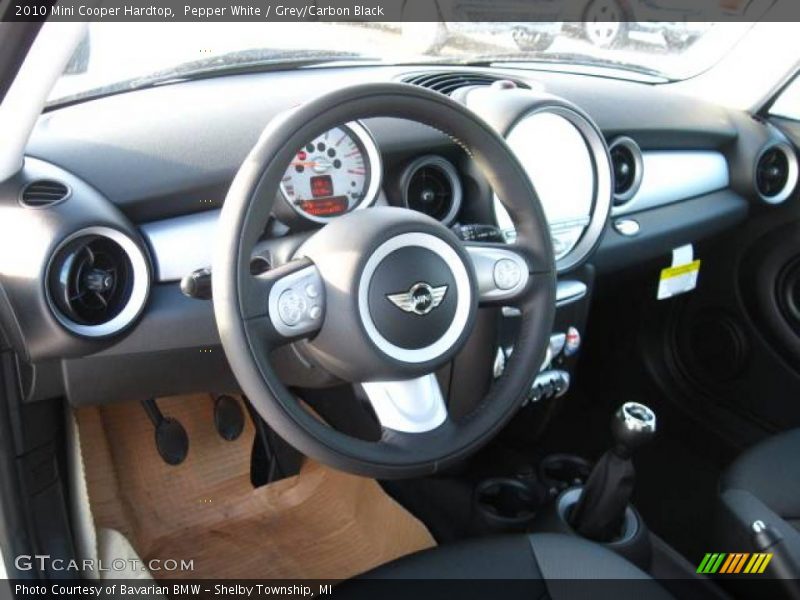 Pepper White / Grey/Carbon Black 2010 Mini Cooper Hardtop