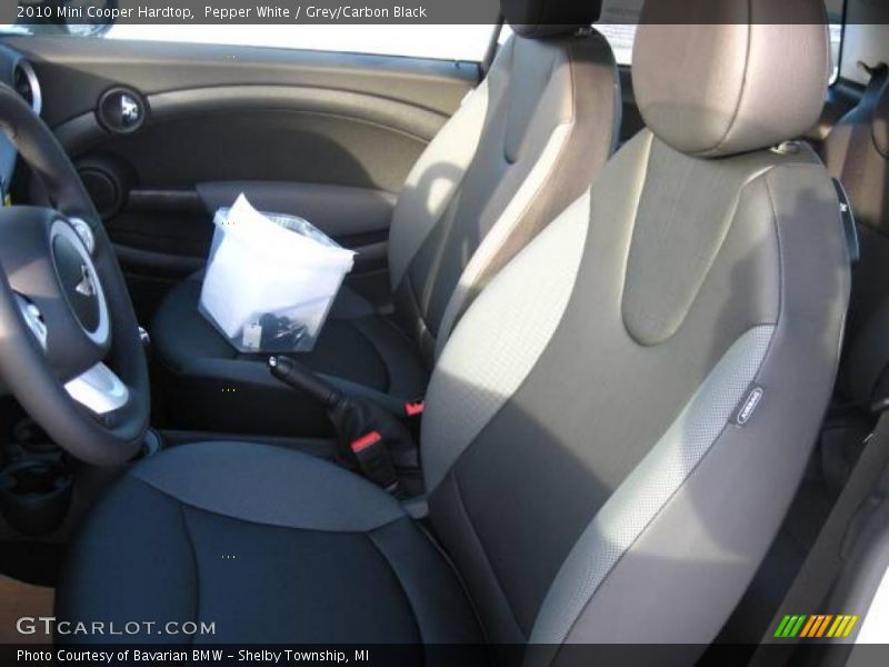 Pepper White / Grey/Carbon Black 2010 Mini Cooper Hardtop