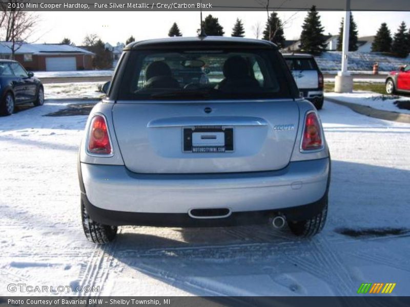 Pure Silver Metallic / Grey/Carbon Black 2010 Mini Cooper Hardtop