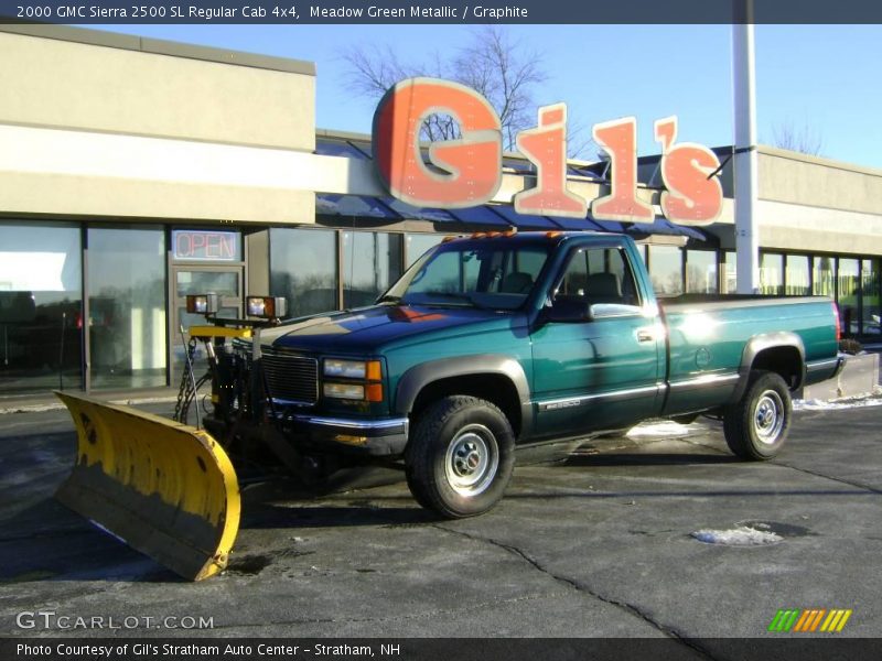 Meadow Green Metallic / Graphite 2000 GMC Sierra 2500 SL Regular Cab 4x4