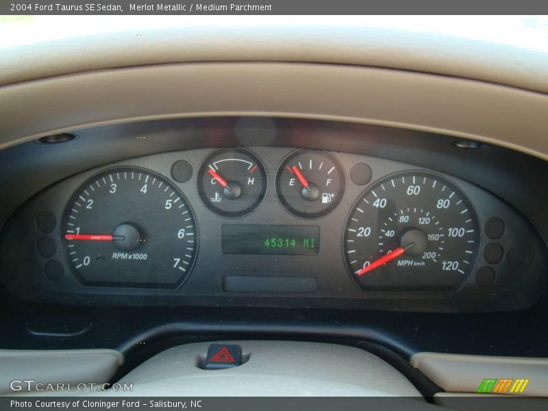 Merlot Metallic / Medium Parchment 2004 Ford Taurus SE Sedan