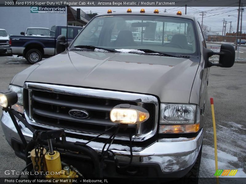 Arizona Beige Metallic / Medium Parchment 2003 Ford F350 Super Duty XLT Regular Cab 4x4