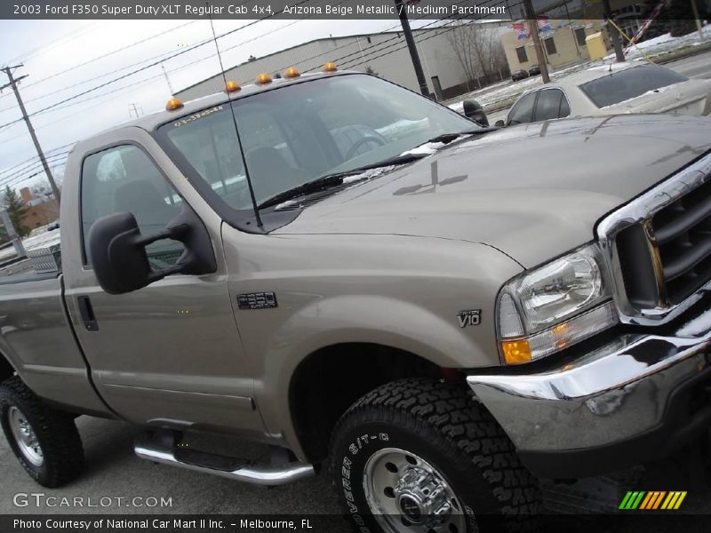 Arizona Beige Metallic / Medium Parchment 2003 Ford F350 Super Duty XLT Regular Cab 4x4