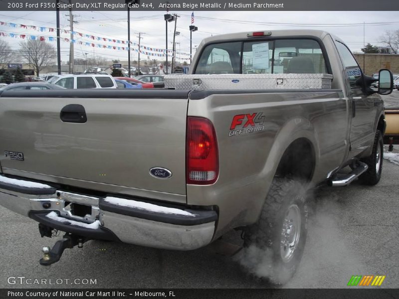 Arizona Beige Metallic / Medium Parchment 2003 Ford F350 Super Duty XLT Regular Cab 4x4