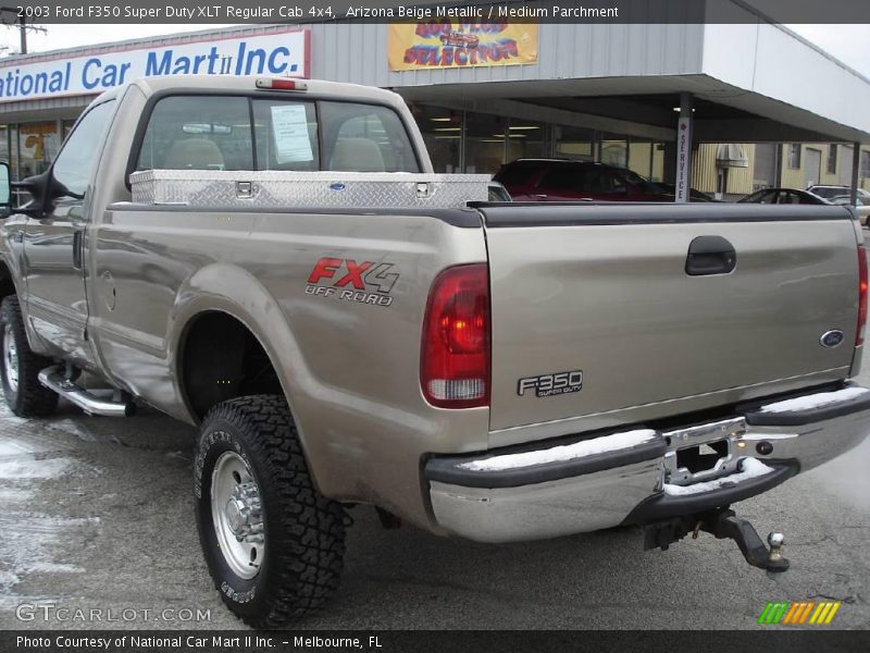 Arizona Beige Metallic / Medium Parchment 2003 Ford F350 Super Duty XLT Regular Cab 4x4