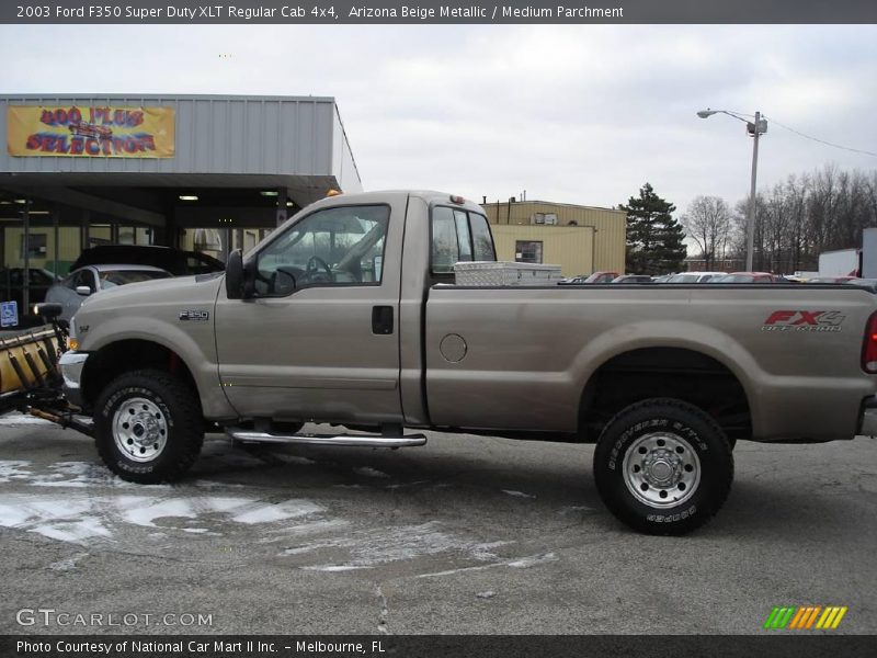 Arizona Beige Metallic / Medium Parchment 2003 Ford F350 Super Duty XLT Regular Cab 4x4