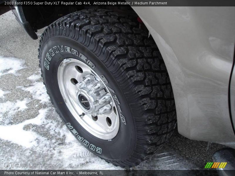 Arizona Beige Metallic / Medium Parchment 2003 Ford F350 Super Duty XLT Regular Cab 4x4