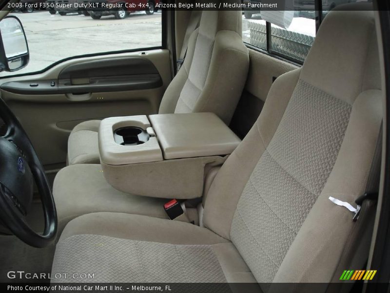Arizona Beige Metallic / Medium Parchment 2003 Ford F350 Super Duty XLT Regular Cab 4x4