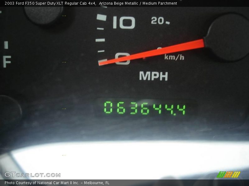 Arizona Beige Metallic / Medium Parchment 2003 Ford F350 Super Duty XLT Regular Cab 4x4