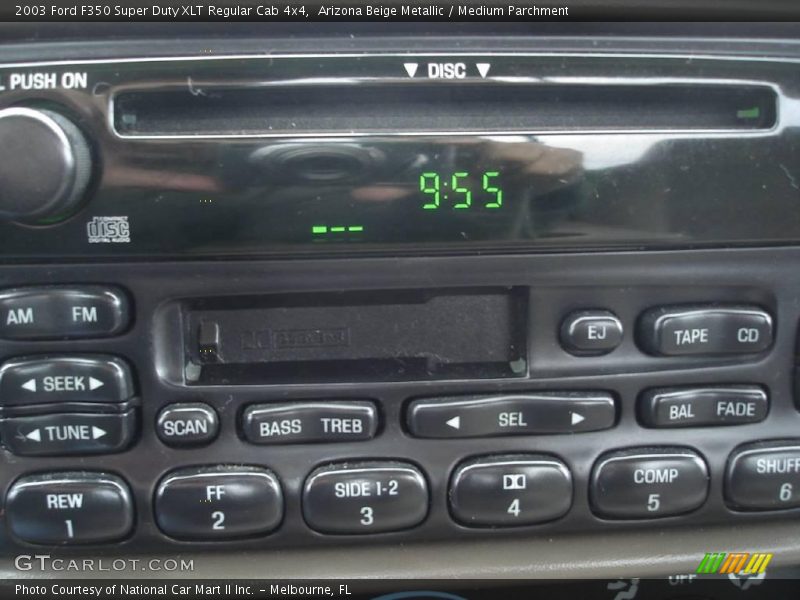 Arizona Beige Metallic / Medium Parchment 2003 Ford F350 Super Duty XLT Regular Cab 4x4