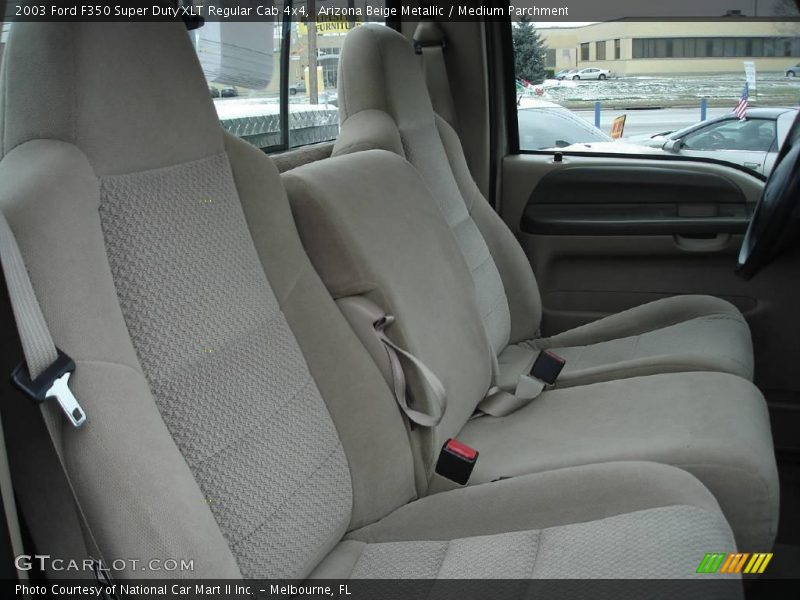 Arizona Beige Metallic / Medium Parchment 2003 Ford F350 Super Duty XLT Regular Cab 4x4
